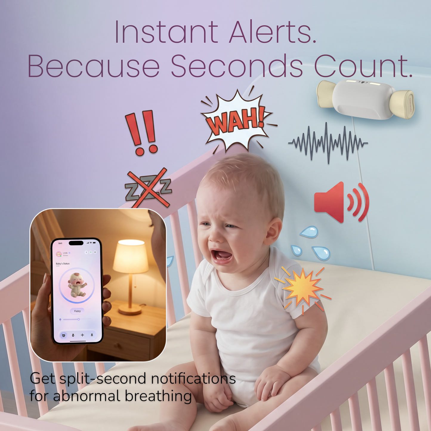 GLOCANDY Smart Baby Monitor