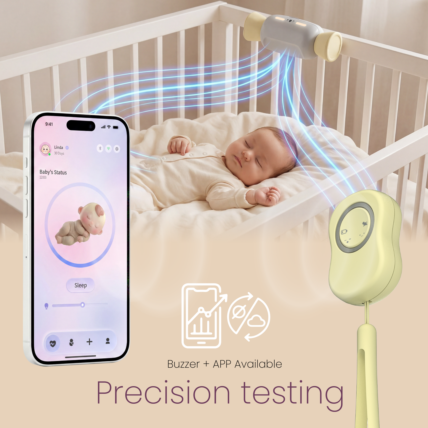 GLOCANDY Smart Baby Monitor