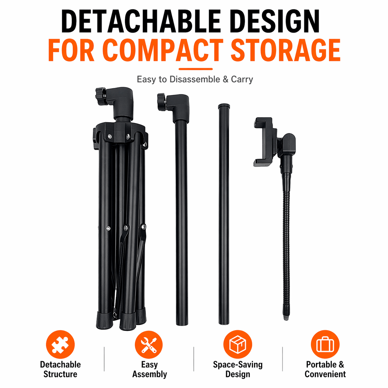 SOMNDEEP 61-inch Quadpod Stand