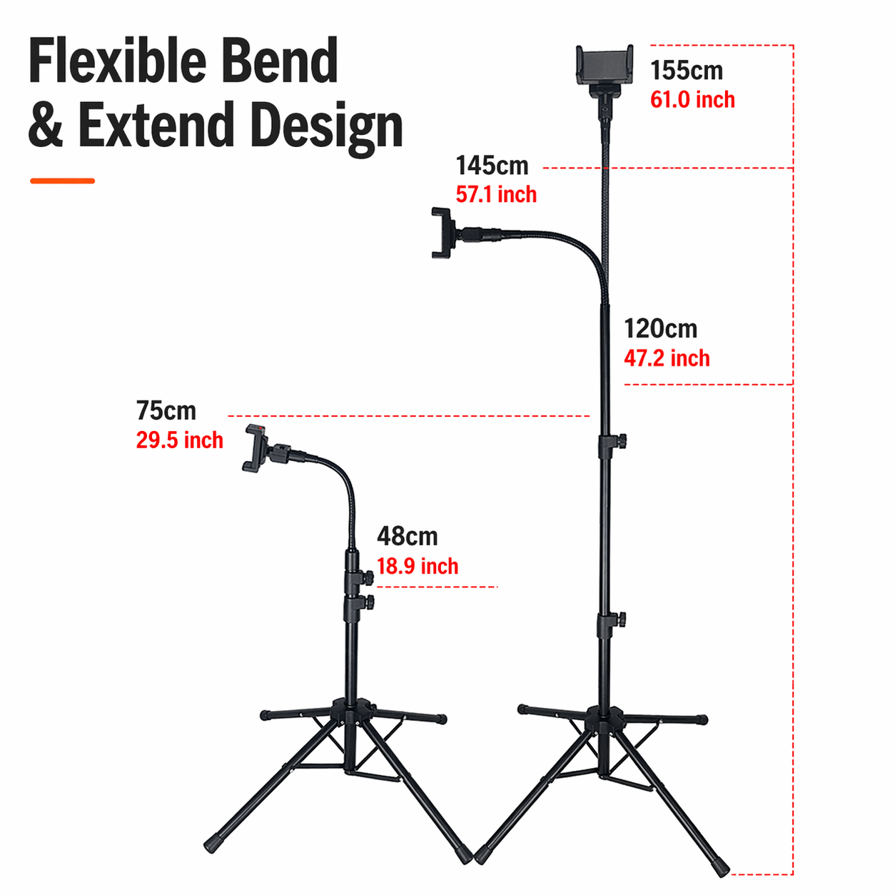 SOMNDEEP 61-inch Quadpod Stand