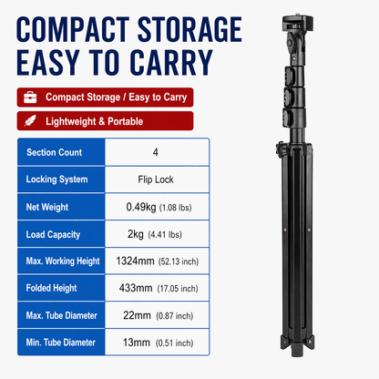 SOMNDEEP 52-inch Tripod Stand